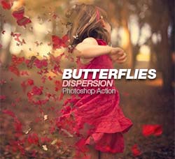 极品PS动作－蝴蝶散离：Butterflies Dispersion Action